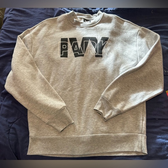 Ivy Park grey sweatshirt size small black and white font - Picture 5 of 5